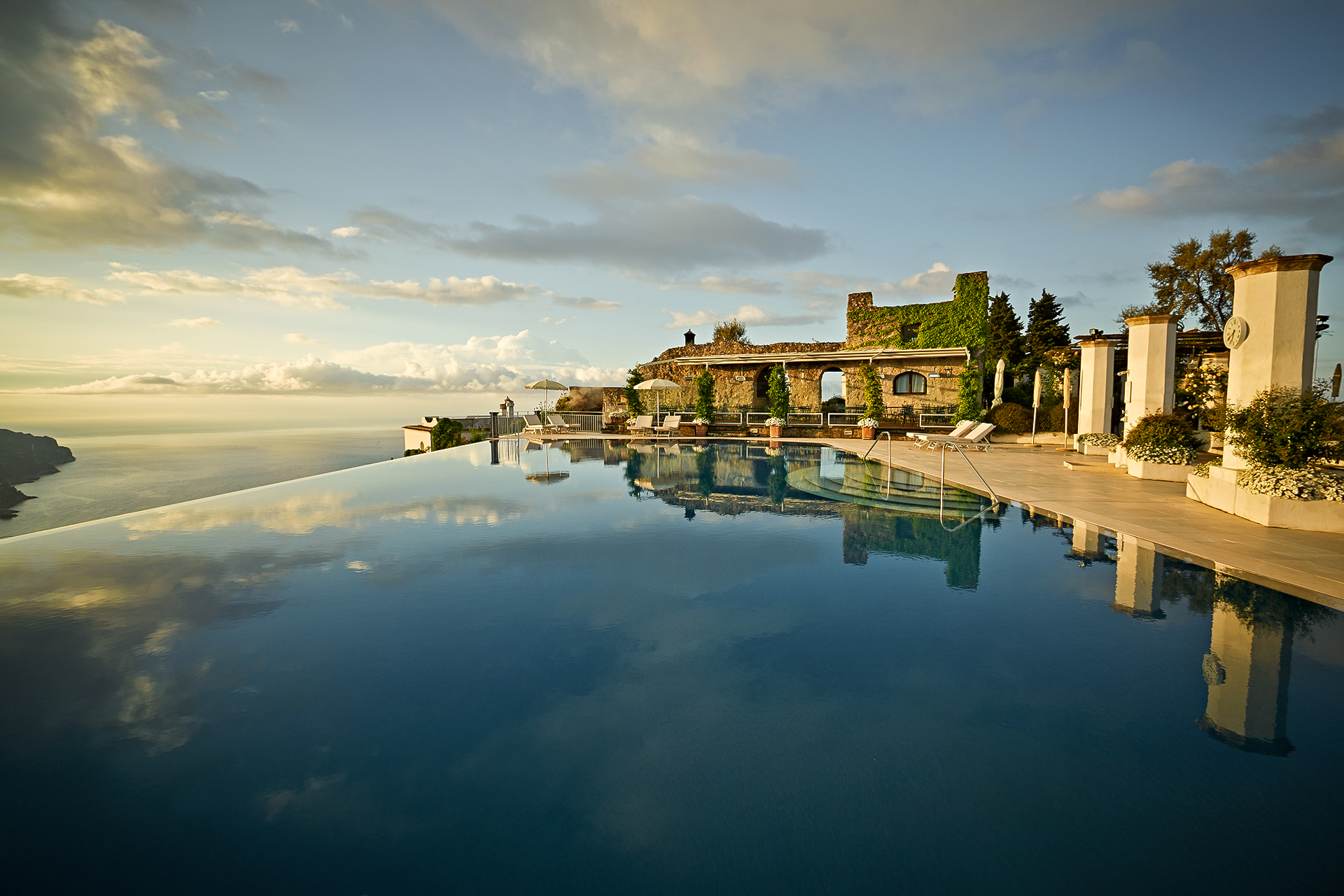 Hotel Caruso, Ravello — infinity pool over the Amalfi Coast
